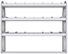 21-6348-3 Profiled back shelf unit 60"Wide x 13.5"Deep x 48"High with 3 shelves