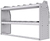 21-6536-2 Profiled back shelf unit 60"Wide x 15.5"Deep x 36"High with 2 shelves
