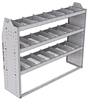 21-6548-3 Profiled back shelf unit 60"Wide x 15.5"Deep x 48"High with 3 shelves