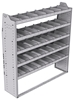 21-6563-5 Profiled back shelf unit 60"Wide x 15.5"Deep x 63"High with 5 shelves
