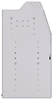 21-6836-2 Profiled back shelf unit 60"Wide x 18.5"Deep x 36"High with 2 shelves