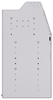 21-6836-3 Profiled back shelf unit 60"Wide x 18.5"Deep x 36"High with 3 shelves