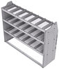 21-6848-3 Profiled back shelf unit 60"Wide x 18.5"Deep x 48"High with 3 shelves