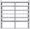 21-7372-6 Profiled back shelf unit 72"Wide x 13.5"Deep x 72"High with 6 shelves