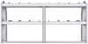 21-7536-2 Profiled back shelf unit 72"Wide x 15.5"Deep x 36"High with 2 shelves