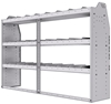 21-7548-3 Profiled back shelf unit 72"Wide x 15.5"Deep x 48"High with 3 shelves