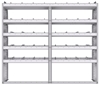 21-7563-5 Profiled back shelf unit 72"Wide x 15.5"Deep x 63"High with 5 shelves