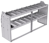 21-7836-2 Profiled back shelf unit 72"Wide x 18.5"Deep x 36"High with 2 shelves
