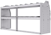 21-7836-2 Profiled back shelf unit 72"Wide x 18.5"Deep x 36"High with 2 shelves