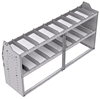 21-7836-2 Profiled back shelf unit 72"Wide x 18.5"Deep x 36"High with 2 shelves