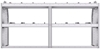 21-7836-2 Profiled back shelf unit 72"Wide x 18.5"Deep x 36"High with 2 shelves