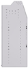 21-7848-3 Profiled back shelf unit 72"Wide x 18.5"Deep x 48"High with 3 shelves