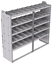 21-7863-5 Profiled back shelf unit 72"Wide x 18.5"Deep x 63"High with 5 shelves