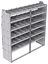 21-7872-6 Profiled back shelf unit 72"Wide x 18.5"Deep x 72"High with 6 shelves
