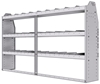 21-8348-3 Profiled back shelf unit 84"Wide x 13.5"Deep x 48"High with 3 shelves