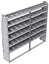 21-8372-6 Profiled back shelf unit 84"Wide x 13.5"Deep x 72"High with 6 shelves