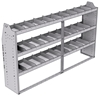 21-8548-3 Profiled back shelf unit 84"Wide x 15.5"Deep x 48"High with 3 shelves