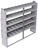 21-8572-5 Profiled back shelf unit 84"Wide x 15.5"Deep x 72"High with 5 shelves