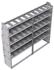 21-8572-5 Profiled back shelf unit 84"Wide x 15.5"Deep x 72"High with 5 shelves