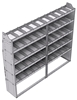 21-8572-5 Profiled back shelf unit 84"Wide x 15.5"Deep x 72"High with 5 shelves