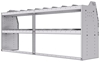 21-8836-2 Profiled back shelf unit 84"Wide x 18.5"Deep x 36"High with 2 shelves