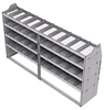 21-8848-4 Profiled back shelf unit 84"Wide x 18.5"Deep x 48"High with 4 shelves