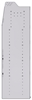 21-8863-5 Profiled back shelf unit 84"Wide x 18.5"Deep x 63"High with 5 shelves