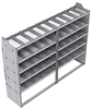 21-8863-5 Profiled back shelf unit 84"Wide x 18.5"Deep x 63"High with 5 shelves