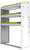 22-3348-3 Square back bin shelf unit 34.5"Wide x 13.5"Deep x 48"High with 3 shelves