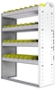 22-3348-4 Square back bin shelf unit 34.5"Wide x 13.5"Deep x 48"High with 4 shelves