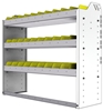 22-4336-3 Square back bin shelf unit 43"Wide x 13.5"Deep x 36"High with 3 shelves