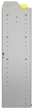 22-4348-3 Square back bin shelf unit 43"Wide x 13.5"Deep x 48"High with 3 shelves