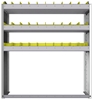 22-4348-3 Square back bin shelf unit 43"Wide x 13.5"Deep x 48"High with 3 shelves