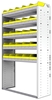 22-4572-5 Square back bin shelf unit 43"Wide x 15.5"Deep x 72"High with 5 shelves