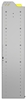 22-5358-4 Square back bin shelf unit 58.5"Wide x 13.5"Deep x 58"High with 4 shelves