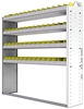 22-5358-4 Square back bin shelf unit 58.5"Wide x 13.5"Deep x 58"High with 4 shelves