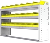 22-5536-3 Square back bin shelf unit 58.5"Wide x 15.5"Deep x 36"High with 3 shelves