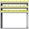 22-5558-3 Square back bin shelf unit 58.5"Wide x 15.5"Deep x 58"High with 3 shelves