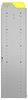 22-5558-4 Square back bin shelf unit 58.5"Wide x 15.5"Deep x 58"High with 4 shelves
