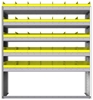 22-5563-5 Square back bin shelf unit 58.5"Wide x 15.5"Deep x 63"High with 5 shelves