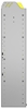 22-6148-4 Square back bin shelf unit 67"Wide x 11.5"Deep x 48"High with 4 shelves