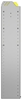 22-6158-3 Square back bin shelf unit 67"Wide x 11.5"Deep x 58"High with 3 shelves