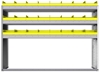 22-6548-3 Square back bin shelf unit 67"Wide x 15.5"Deep x 48"High with 3 shelves