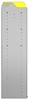 22-6558-3 Square back bin shelf unit 67"Wide x 15.5"Deep x 58"High with 3 shelves