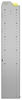 22-7372-5 Square back bin shelf unit 75"Wide x 13.5"Deep x 72"High with 5 shelves