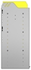 22-7536-3 Square back bin shelf unit 75"Wide x 15.5"Deep x 36"High with 3 shelves