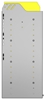 22-7536-4 Square back bin shelf unit 75"Wide x 15.5"Deep x 36"High with 4 shelves