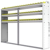 22-8358-3 Square back bin shelf unit 84"Wide x 13.5"Deep x 58"High with 3 shelves