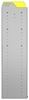 22-8558-3 Square back bin shelf unit 84"Wide x 15.5"Deep x 58"High with 3 shelves