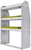 23-3348-3 Profiled back bin shelf unit 34.5"Wide x 13.5"Deep x 48"High with 3 shelves
